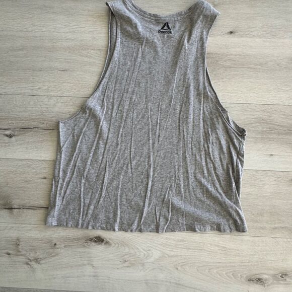 Reebok You Don’t Know Squat Tank Heather Grey L EUC - Picture 4 of 4